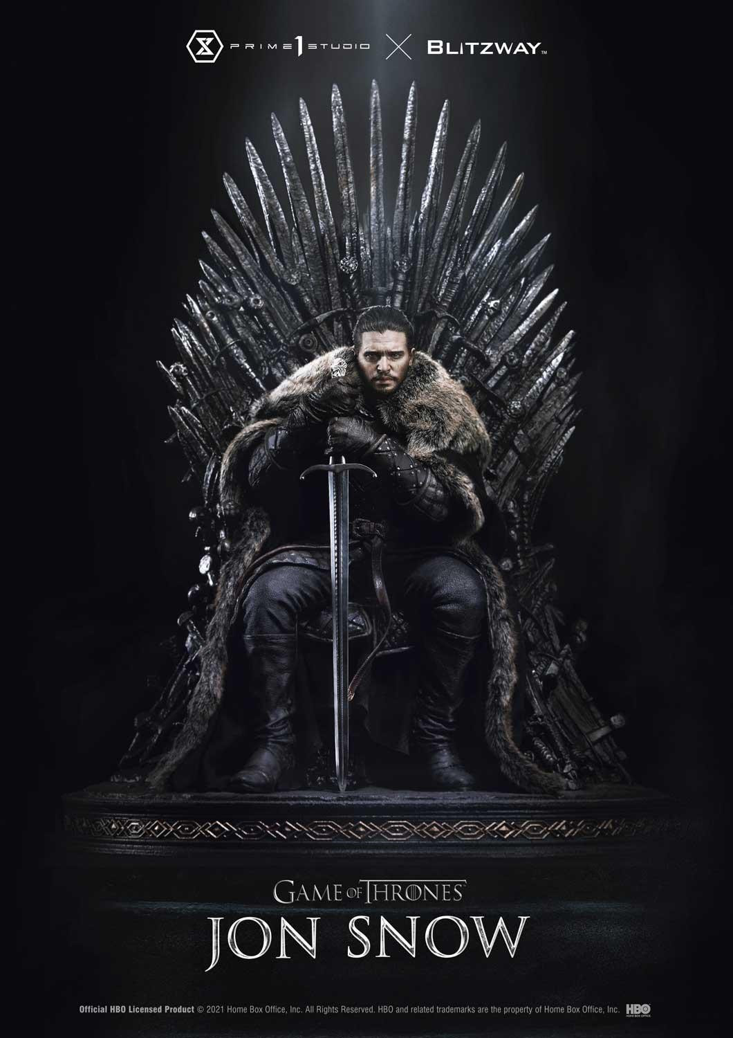Prime 1 Game of Thrones Jon Snow Masterline Quarter Scale Statue